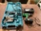 Makita jigsaw W/case, Hitachi variable speed drill with charger and battery