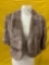 Antique ladies mink stole fur wrap. Monogrammed; VCP. Approx size small/ medium. INV 2222