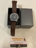 Men?s wrist watch w/ box, sold as is.