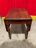 Antique Mahogany(?) Table w/ Drop Leaf sides