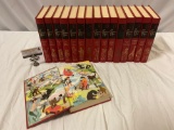 16 vol. set of vintage 1943 children?s readers THE CHILDREN?S HOUR hardcover book set, nice