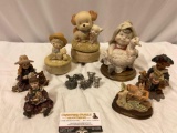 Nice lot of vintage collectible figurines; Yesterday?s Child - Dollstone Collection hand numbered,