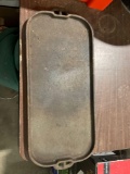 Vintage number seven cast-iron griddle/ 21...8.5