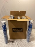 500 unused PEPSI paper SOLO concession drink cups in sleeves.