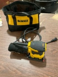 Like new, barely used Dewalt palm sander with bag, Tested and working