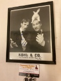 Framed signed B&W magician?s photograph autographed by famous magician duo KOHL & CO.