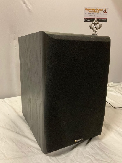 Infinity PS-8 Powered Subwoofer , tested / working, approx 16 x 17 x 10 in.