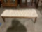 Vintage upholstered bedroom sitting bench sold as is see pics