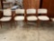 set of 4 mid century modern danish teak chairs , similar to Povl Dinesen / not marked