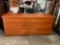 Mid Century Modern designed solid teak 9 drawer dresser , by Sun Cabinet Co. Thailand