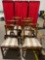 Set of 6 antique chairs. All similar style but not exact matches or pairs. Includes 1 captains