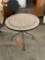 Round tile inlaid patio table 27.5 X 28