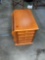Very cute well built pine end table good magazine rack and cupholders see pics