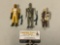 3 pc. lot vintage 1980 Kenner STAR WARS Bounty Hunters 3 3/4 inch action figures; IG-88, BOSSK,