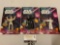 3 pc. lot of vintage 1993 JusToys STAR WARS BendEms; Luke Skywalker, Darth Vader & Princess Leia
