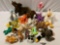 Large lot of nice modern plush stuffed animal toys; DAKIN, Dan Dee, Ty Beanie Babies, Folkmanis