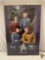 framed 1991 STAR TREK 25th Anniversary original crew poster, glass is cracked / sold as is