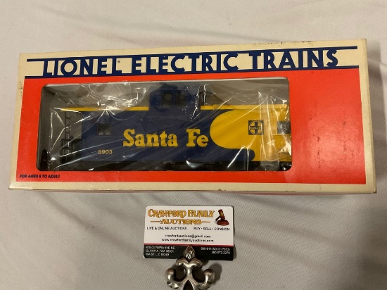 1983 LIONEL ELECTRIC TRAINS Santa Fe Extended Vision Caboose electric train set toy in original box