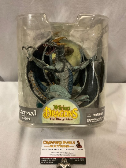 McFarlane Toys MCFARLANE?S DRAGONS The Rise of Man ETERNAL CLAN DRAGON highly detailed figure in