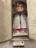 Marie Osmond fine porcelain collector Playing Doctor Doll hand numbered Limited Edition w/ COA & box