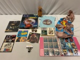 Nice lot of E.T. The Extra-Terrestrial movie collectibles; ET pal inflatable toy, Colorforms play