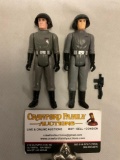 2 pc. lot vintage 1977 Kenner STAR WARS 3 3/4 inch action figures: Star Destroyer Commander