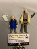 2 pc. lot vintage 1980 Kenner STAR WARS ESB complete 3 3/4 inch action figures; UGNAUGHT & LOBOT