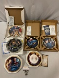 6 pc. mixed lot of STAR TREK collectors plates, 5 w/ numbered COAs.