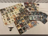 Large collection of over 260 modern STAR WARS trading cards in binder sleeves.