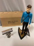 1991 Hamilton Gifts PRESENTS Star Trek DR. MCCOY vinyl figure w/ stand, tag & mailer box