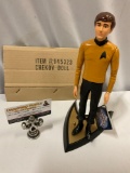 1991 Hamilton Gifts PRESENTS Star Trek CHEKOV vinyl figure w/ stand, tag & mailer box