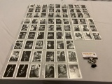 RARE vintage 1967 European LEAF Star Trek trading cards set of 72 black and white photo cards w/ COA