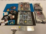 Nice mixed lot of Star Trek trading cards, 2 binders w/ full sleeves, 2 retail card display boxes w/