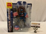 MARVEL SELECT Captain America highly detailed collector figure in package