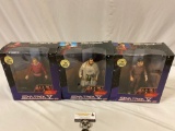 3 pc. Lot of 1989 vintage GALOOB Limited Edition STAR TREK V figures in box; Dr. McCoy, Sybok, Mr.