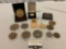 14 pc. lot of vintage/antique medals of various distinction; medal of merit, Ronald Reagan,