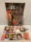 9 pc. lot of ANGELINA JOLIE collectible magazines & LARA CROFT TOMB RAIDER poster