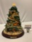 Thomas Kinkade GLORY TO THE NEWBORN KING Nativity Scene / Christmas Tree illuminated musical