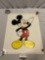 Vintage WALT DISNEY Co. WD-053 Mickey Mouse lithograph poster print, minor wear