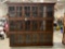 Vintage circa 1930s ,40s extremely well-built three tiered oak standing law office / den Bookcase