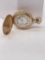 Smaller Antique Elgin Ladys pocket watch , size 3/0s, 7 j. Case is gold plated