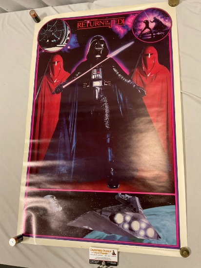 Vintage 1983 STAR WARS Return of the Jedi DARTH VADER poster, approx 22 x 34 in.