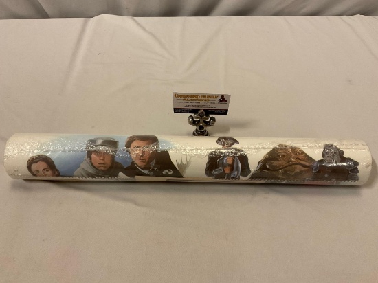 SUPER RARE vintage 1983 STAR WARS Return of the Jedi SEALED solid vinyl wall covering roll, European