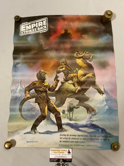 RARE vintage 1980 Coca-Cola STAR WARS The Empire Strikes Back poster # 2 of 3 Hoth