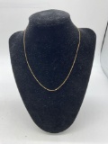 Delicate and elegant 14 karat gold 14 inch necklace