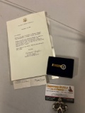 2 pc. lot from Office of Ronald Reagan: 1992 letter signed by Director of Correspondence & President
