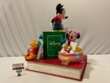 RARE Disney Store - Mouse Works book store display piece w/ 5 lg. vinyl figures; Mickey, Donald Duck