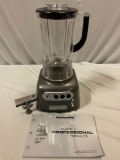 KITCHENAID pro line professional blender w/ manual, tested / working, approx 8 x 17 in.