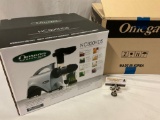 OMEGA Nutrition System juicer NC800HDS in SEALED box, approx 15 x 14 x 12 in.