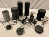 7 pc. lot of Amazon ALEXA Echo Dot smart speakers w/ cords. tested/working.